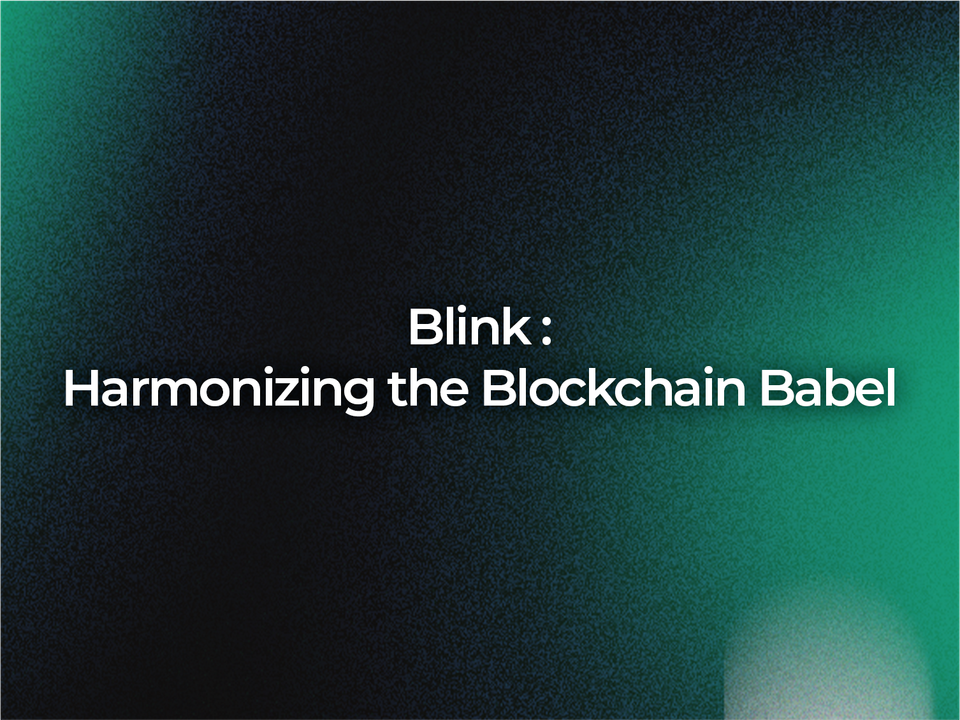 Blink: Harmonizing the Blockchain Babel